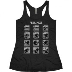 Ladies Slim Fit Super Soft Racerback Triblend Tank