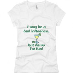 Ladies Slim Fit Basic Promo Jersey Tee