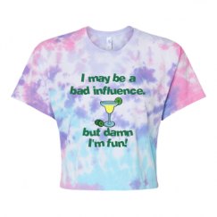 Women's Tie Dye Crop Top Tee