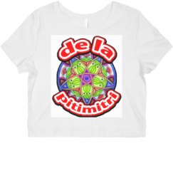 Ladies Slim Fit Crop Top Tee