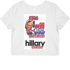 Ladies Slim Fit Crop Top Tee