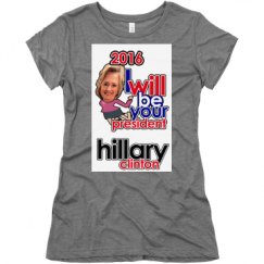 Ladies Slim Fit Super Soft Triblend Tee