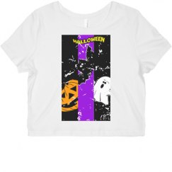 Ladies Slim Fit Crop Top Tee