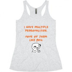 Ladies Slim Fit Super Soft Racerback Triblend Tank