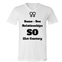 Unisex V-Neck Jersey Tee