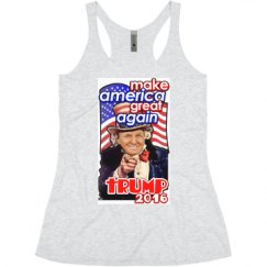 Ladies Slim Fit Super Soft Racerback Triblend Tank