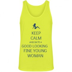 Unisex Jersey Neon Tank Top