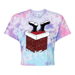 Women's Tie Dye Crop Top Tee