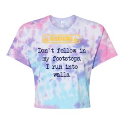 Women's Tie Dye Crop Top Tee