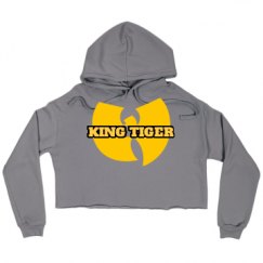 Ladies Relaxed Fit Cropped Fleece Hoodie