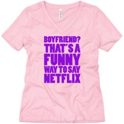 Ladies Relaxed Fit V-Neck Tee