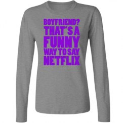 Ladies Relaxed Fit Basic Long Sleeve Tee