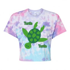 Women's Tie Dye Crop Top Tee