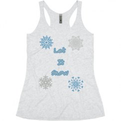 Ladies Slim Fit Super Soft Racerback Triblend Tank