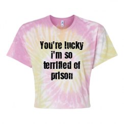 Women's Tie Dye Crop Top Tee