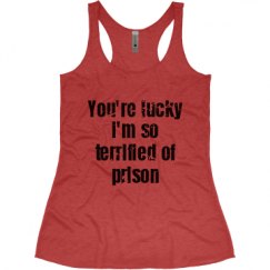 Ladies Slim Fit Super Soft Racerback Triblend Tank