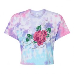 Women's Tie Dye Crop Top Tee