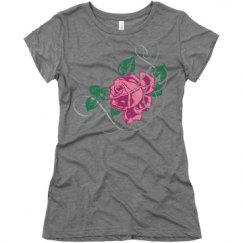 Ladies Slim Fit Super Soft Triblend Tee