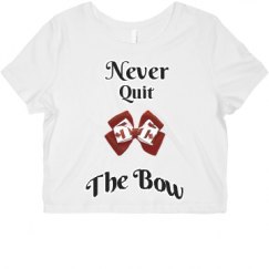 Ladies Slim Fit Crop Top Tee