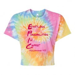 Women's Tie Dye Crop Top Tee