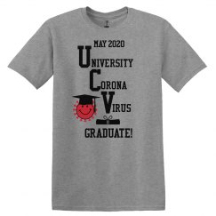 Unisex University Of Corona Virus Graduation Shirt