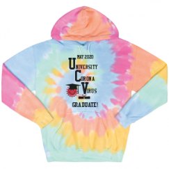 Unisex Tie-Dye Fleece Hoodie