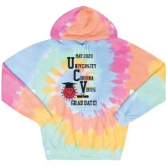 Unisex Tie-Dye Fleece Hoodie