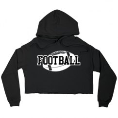 Ladies Relaxed Fit Cropped Fleece Hoodie