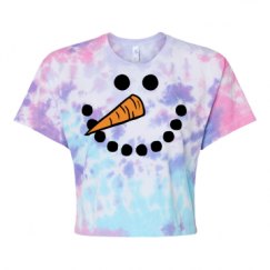 Women's Tie Dye Crop Top Tee