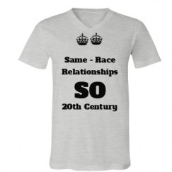 Unisex V-Neck Jersey Tee