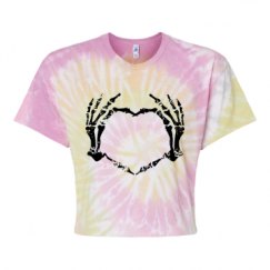 Women's Tie Dye Crop Top Tee