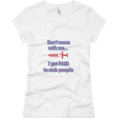 Ladies Slim Fit Basic Promo Jersey Tee