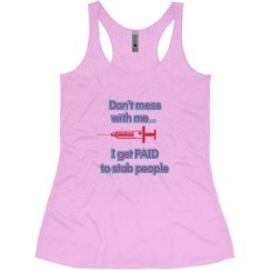 Ladies Slim Fit Super Soft Racerback Triblend Tank