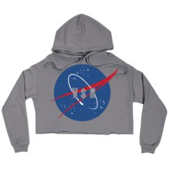 Ladies Relaxed Fit Cropped Fleece Hoodie