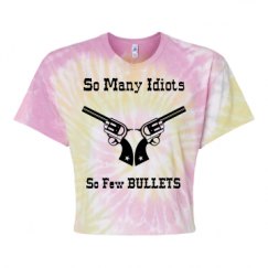 Women's Tie Dye Crop Top Tee