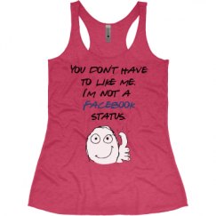 Ladies Slim Fit Super Soft Racerback Triblend Tank