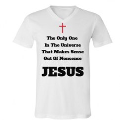 Unisex V-Neck Jersey Tee