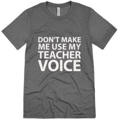 Don't make me use Tee