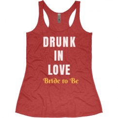 Ladies Slim Fit Super Soft Racerback Triblend Tank