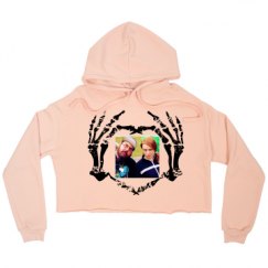 Ladies Relaxed Fit Cropped Fleece Hoodie