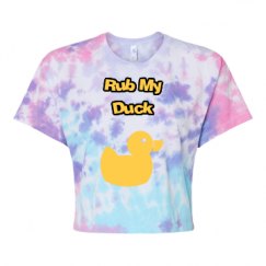 Women's Tie Dye Crop Top Tee