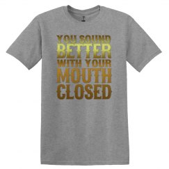 Mouth Closed Adult Unisex Basic Tee
