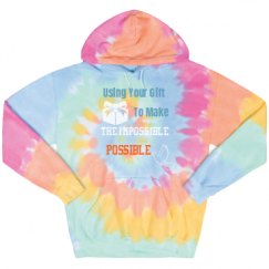 Unisex Tie-Dye Fleece Hoodie