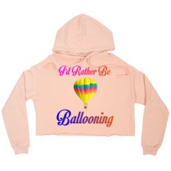 Ladies Relaxed Fit Cropped Fleece Hoodie