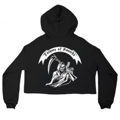 Ladies Relaxed Fit Cropped Fleece Hoodie