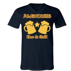 Unisex V-Neck Jersey Tee