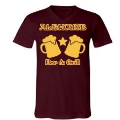 Unisex V-Neck Jersey Tee