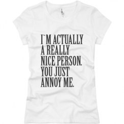 Ladies Slim Fit Basic Promo Jersey Tee