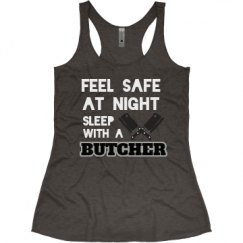 Ladies Slim Fit Super Soft Racerback Triblend Tank