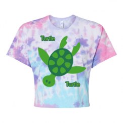 Women's Tie Dye Crop Top Tee